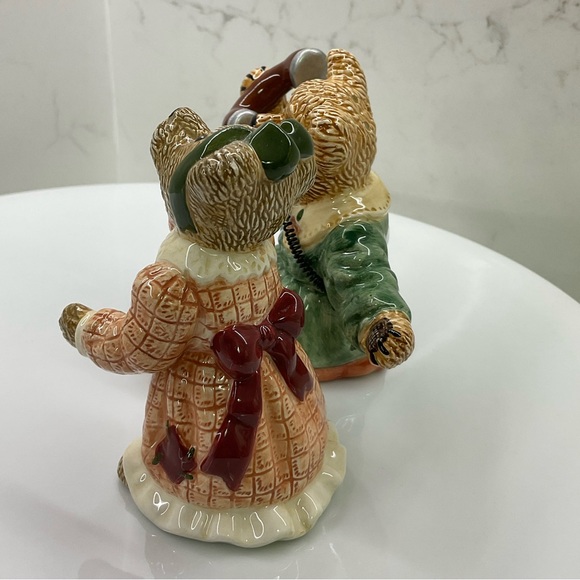 BEARWARE POTTERY SALT and Pepper Shakers, Boyds Bears Edition 2E Numbered - Picture 5 of 13